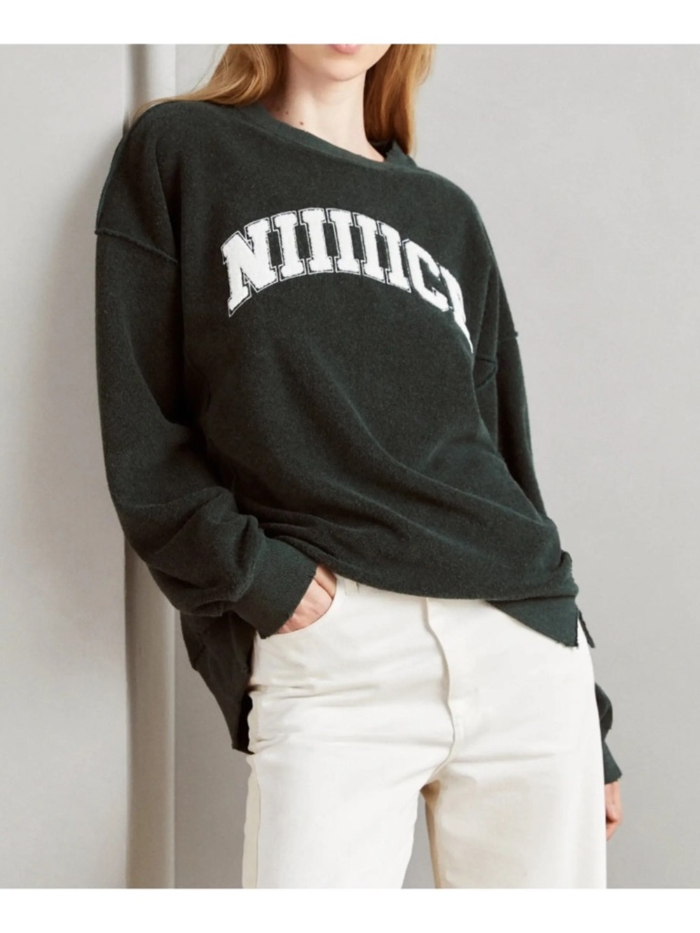 Aerie The Chill Cozy Crew Oversized Terry Sweatshirt